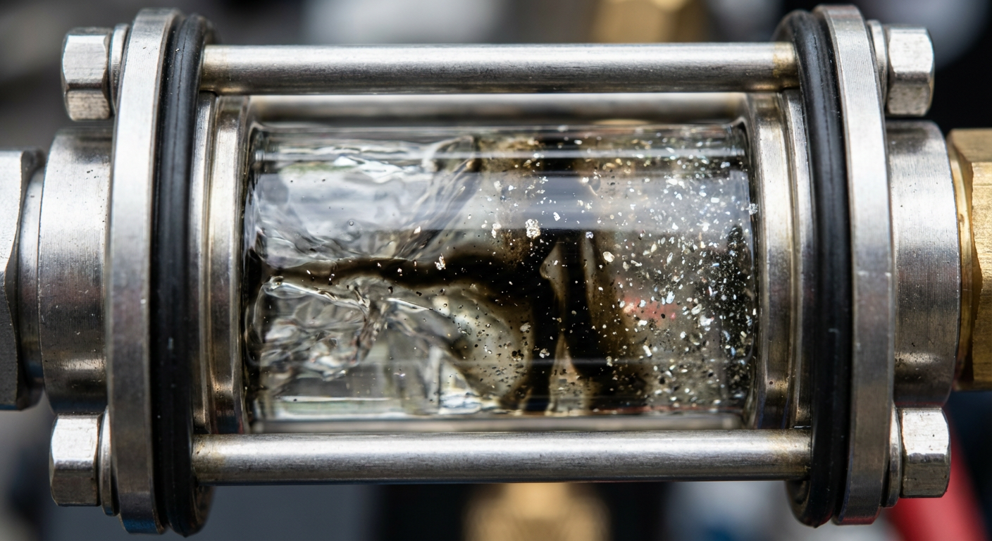 Грязный фреон со стружкой